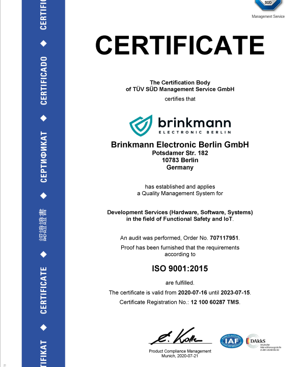 ISO 9001 Certificate Paper for Quality Management System